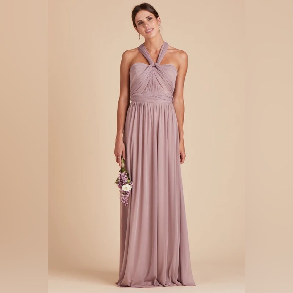 NWT Mauve Chicky Birdy Grey Bridesmaid Dress Wedding Party Convertible Dress